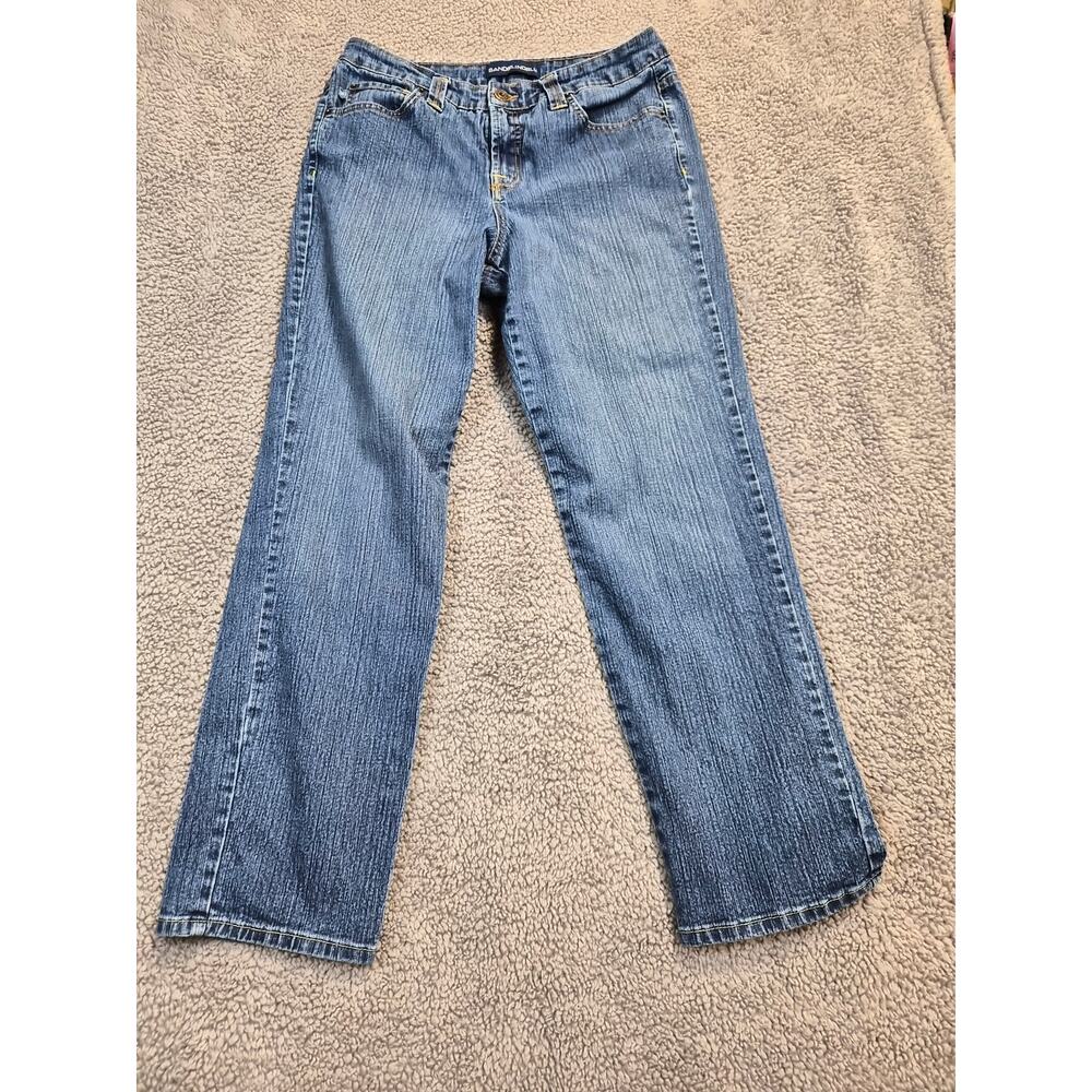 Bandolino Blu Jeans Women's 12 Dark Blue Hi-Rise Straight Classic Fit (0640)